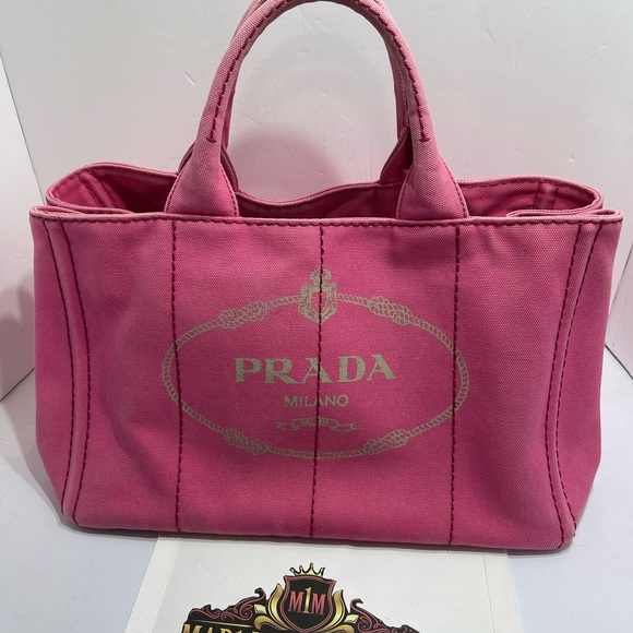 Prada Canapa in Pink, GM size with dust bag and sling. - Picture 4 of 15